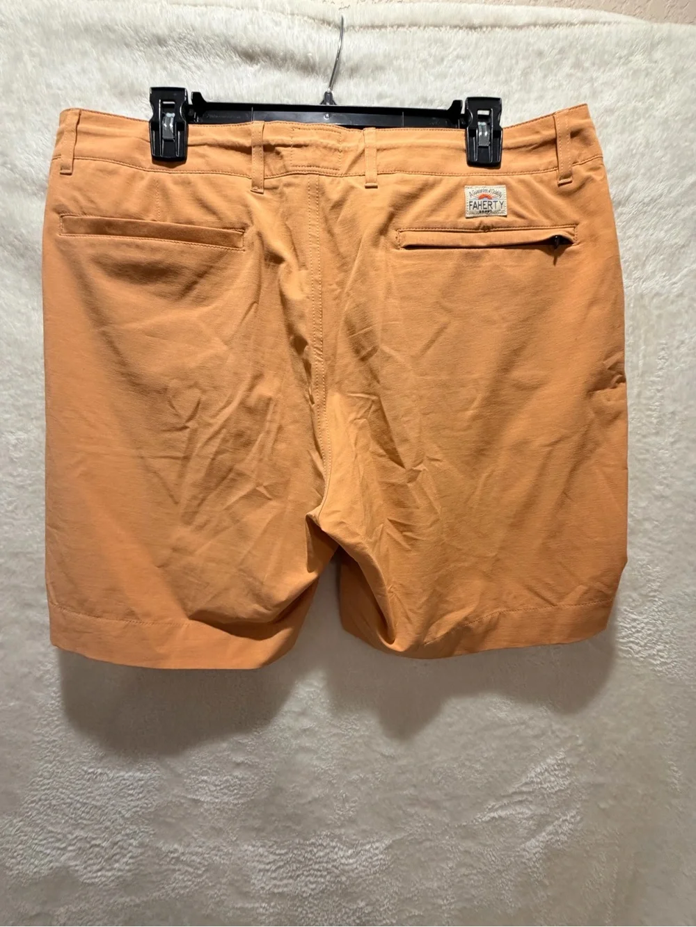 Faherty All Day Shorts Peach Stretch Performance Casual Travel Men 34 CMB3009